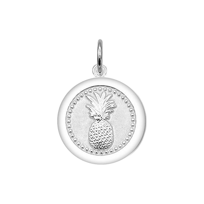 Lola & Company Jewelry Pineapple Pendant Silver in Alpine White