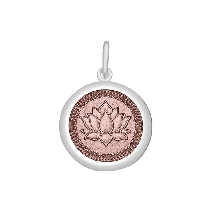Lola & Company Jewelry Lotus Pendant Pink