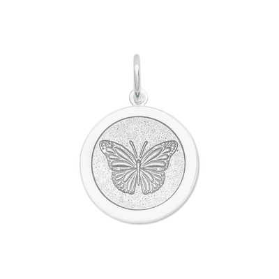 LOLA & Company Jewelry Butterfly Pendant Alpine White