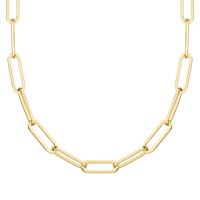Oval Link Chain Gold