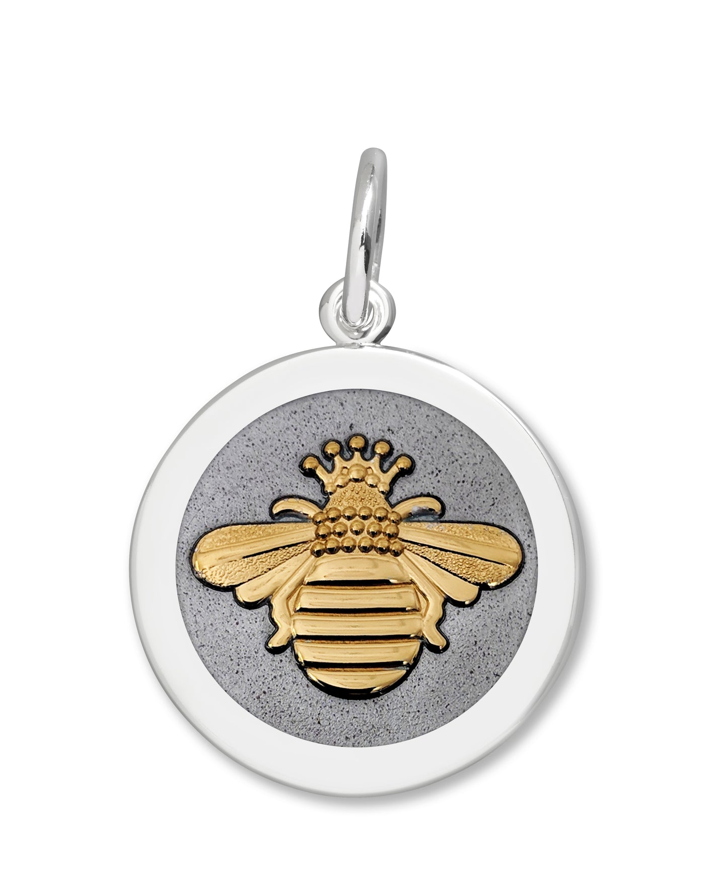 Lola & Company Jewelry Queen Bee Pendant Gold in Pewter