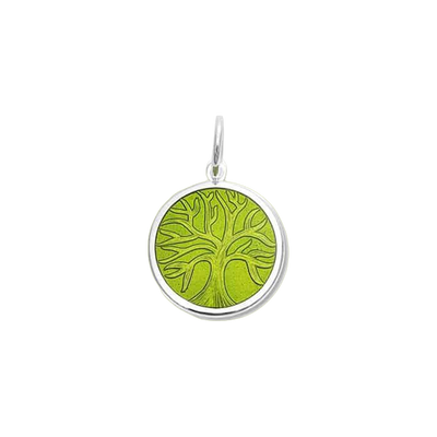Lola & Company Jewelry Tree of Life Pendant Green Leaf