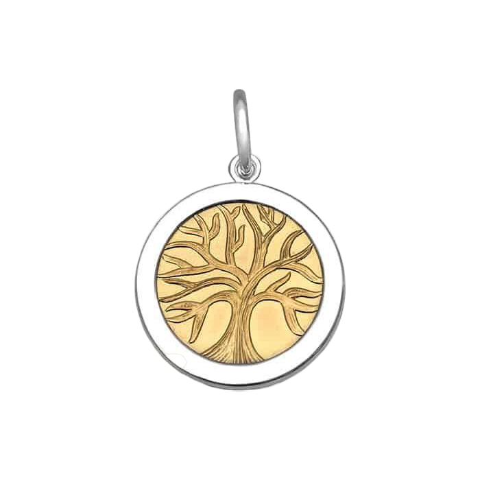 Lola & Company Jewelry Tree of Life Pendant Gold Center Vermeil