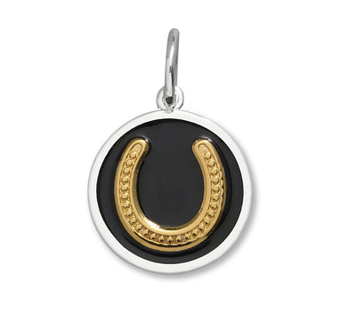 LOLA & Company Jewelry Horseshoe Pendant Gold in Black 