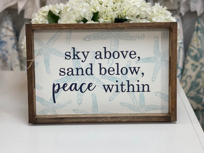 Sky Above, Sand Below, Peace Within Tray