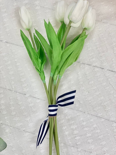 White Tulip Bunch