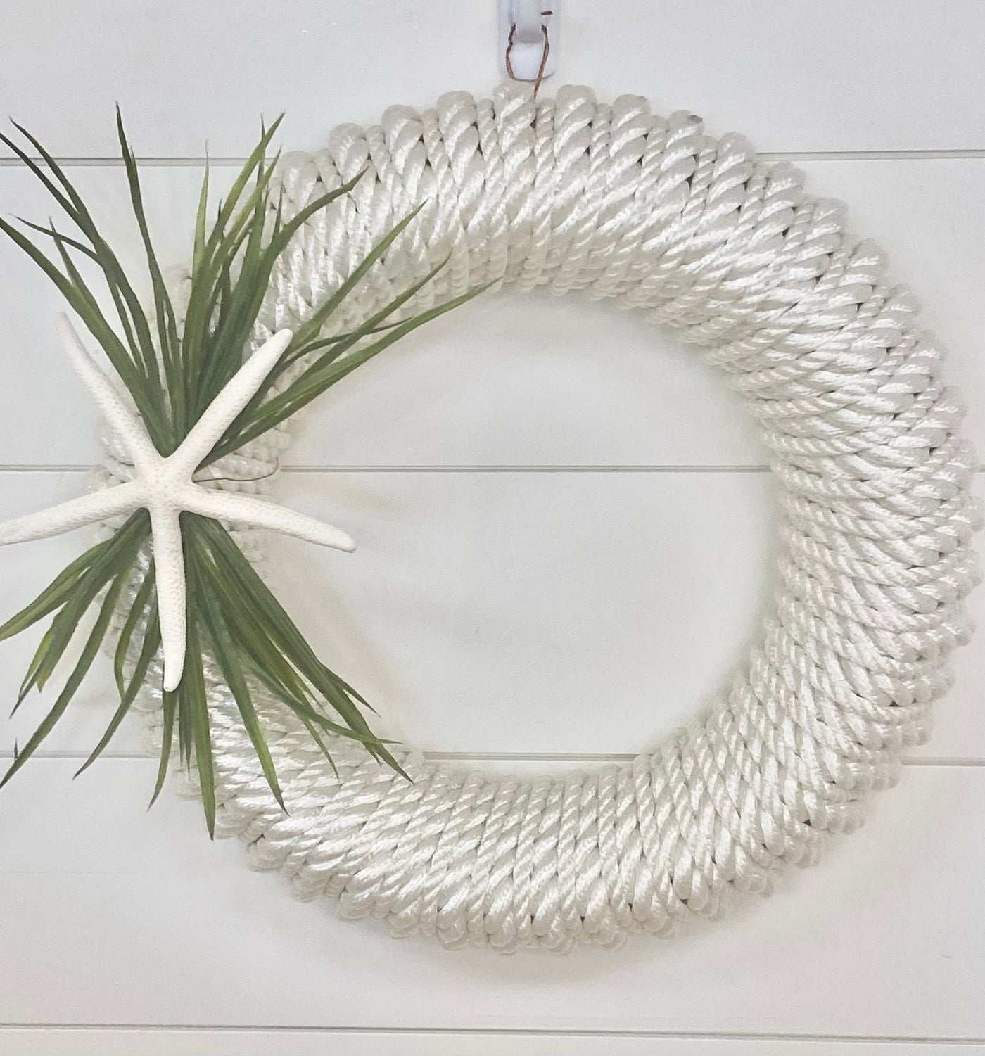 Newport White Rope Wreath