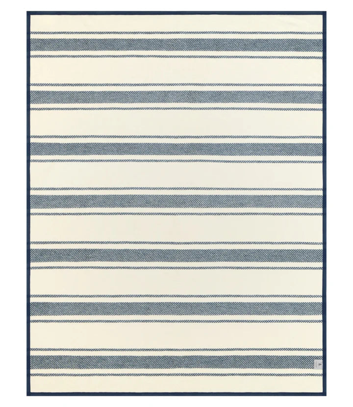 Dockside Stripe Navy Blanket