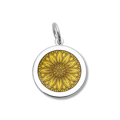 Sunflower Silver Pendant