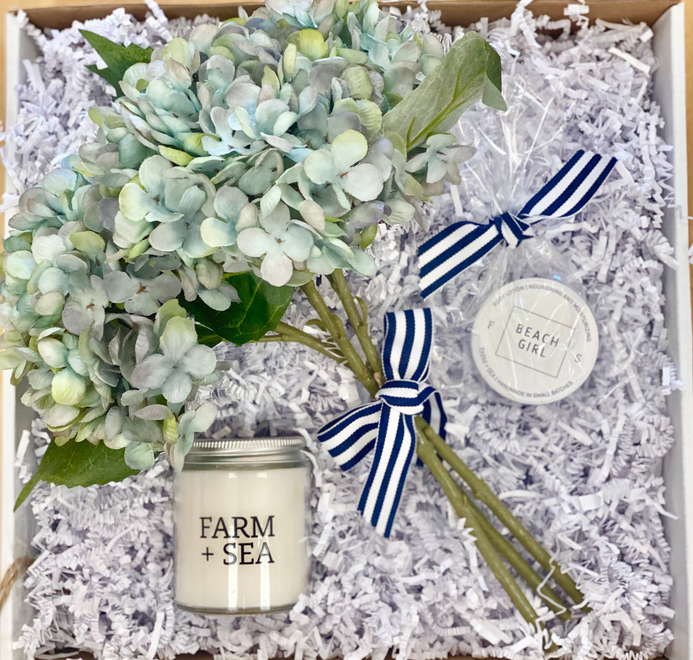 Blue Hydrangea Home Gift Box