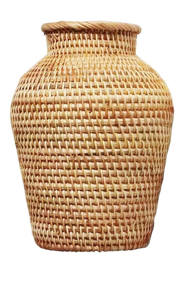 Bar Harbor Rattan Vase