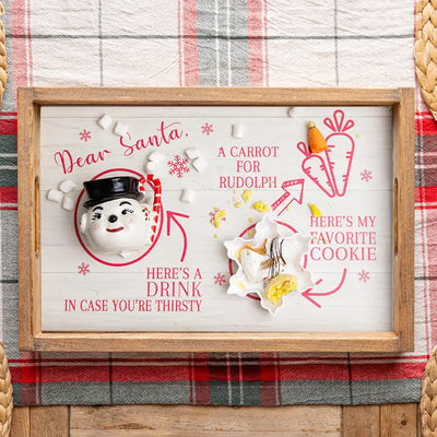 Dear Santa Wooden Serving Tray