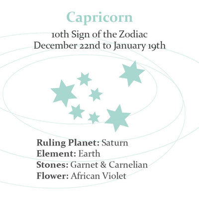 Zodiac Capricorn Gold