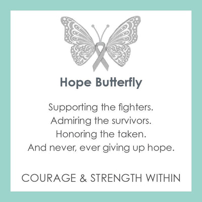 LOLA American Cancer Society Hope Butterfly in Silver