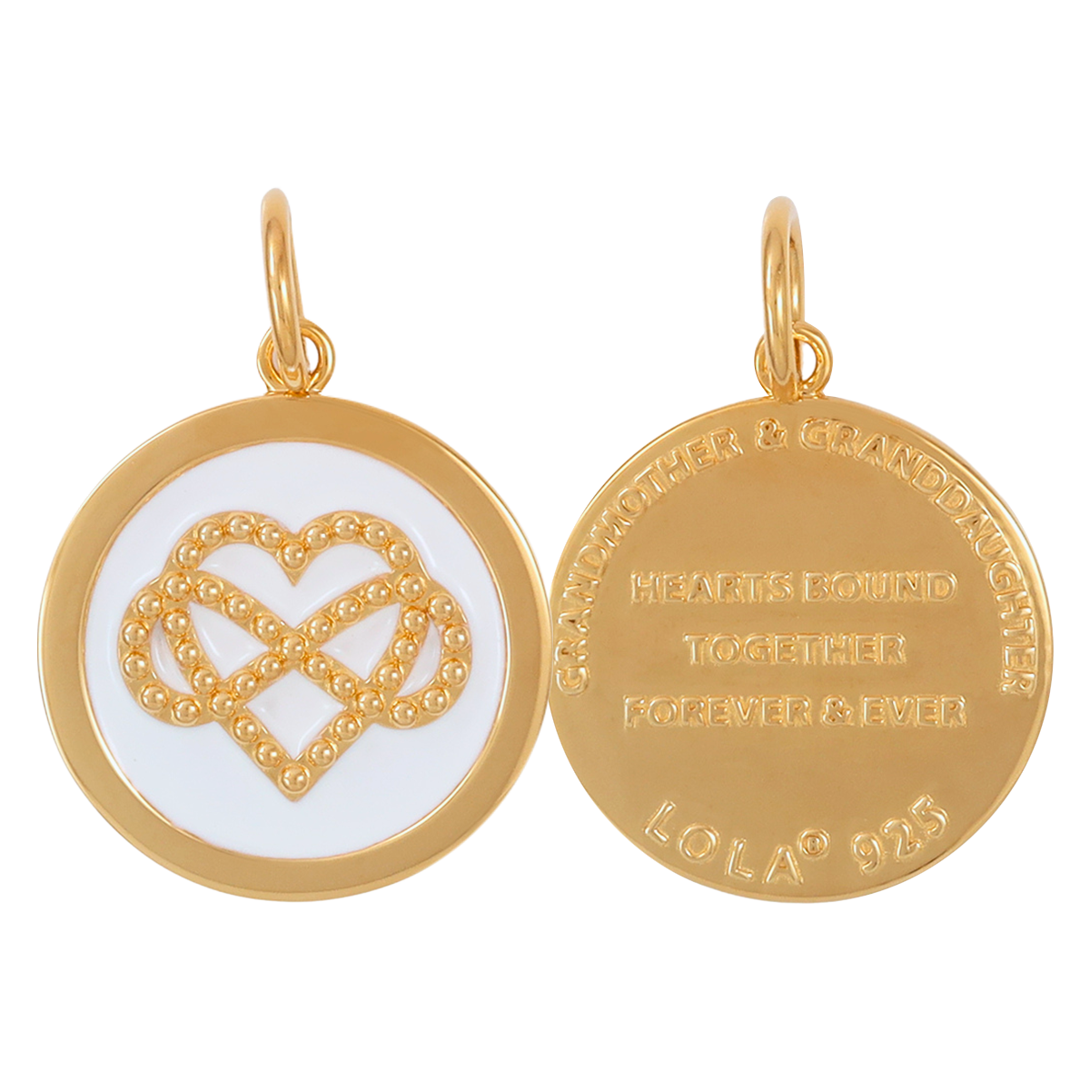 Grandmother & Granddaughter All GOLD Pendant