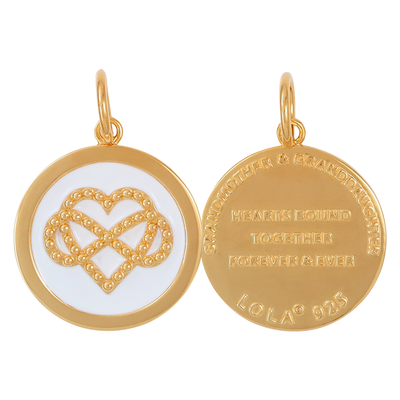 Grandmother & Granddaughter All GOLD Pendant