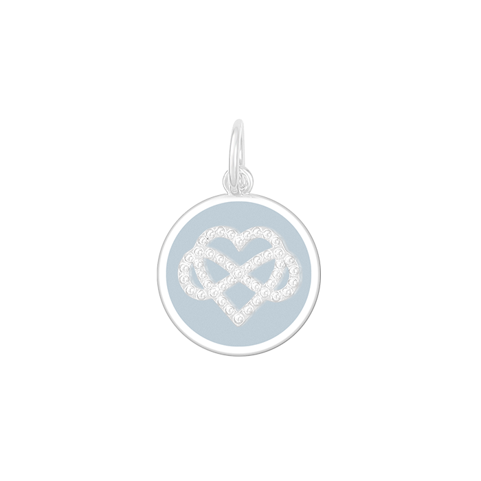 Grandmother & Granddaughter All Silver Pendant