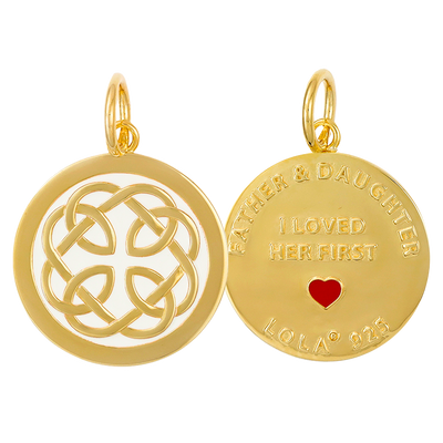 Father & Daughter GOLD Pendant