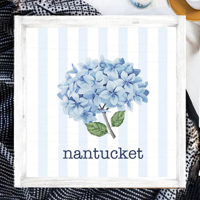 Personalized Endless Summer Hydrangea Wooden Serving Tray