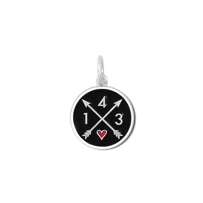 Lola & Company Jewelry Black 1-4-3 Love Code Pendant