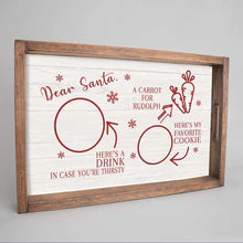 Dear Santa Wooden Serving Tray