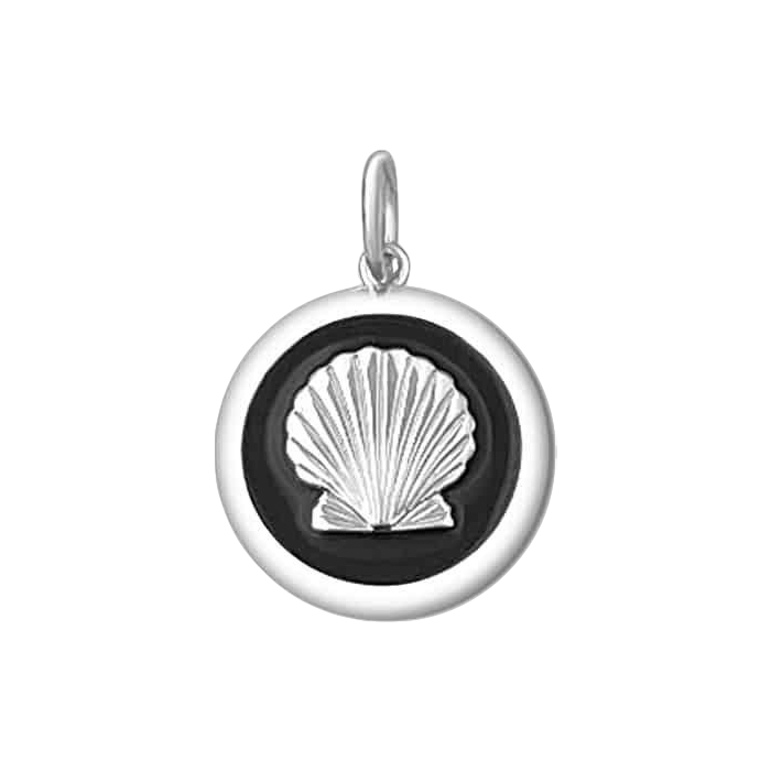 Lola & Company Jewelry Shell Pendant Black