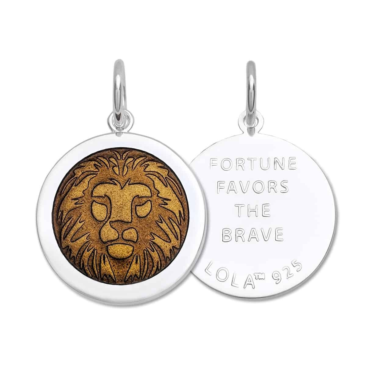LOLA & Company Jewelry Lion Pendant Bronze