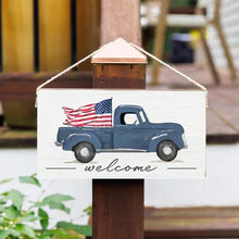 Flag Truck Twine Hanging Sign