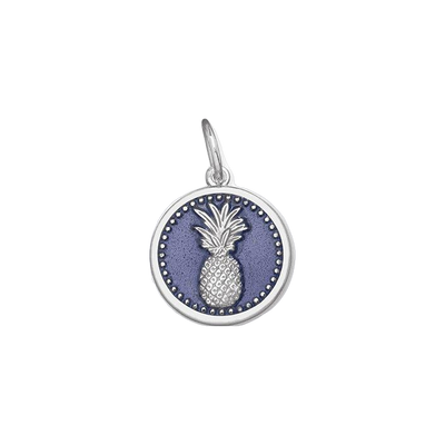 Lola & Company Jewelry Pineapple Pendant Silver in Purple