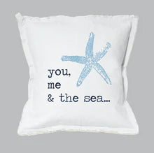 You, Me and The Sea Square Pillow