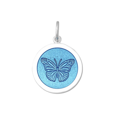LOLA & Company Jewelry Butterfly Pendant Light Blue