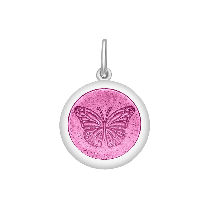 LOLA & Company Jewelry Butterfly Pendant Vintage Pink