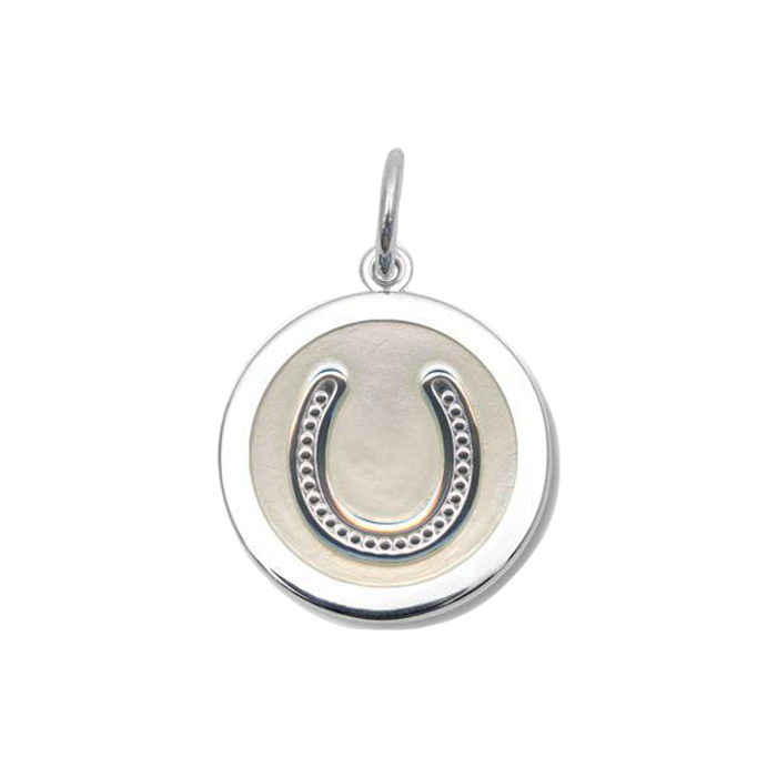 LOLA & Company Jewelry Horseshoe Pendant Silver in Ivory