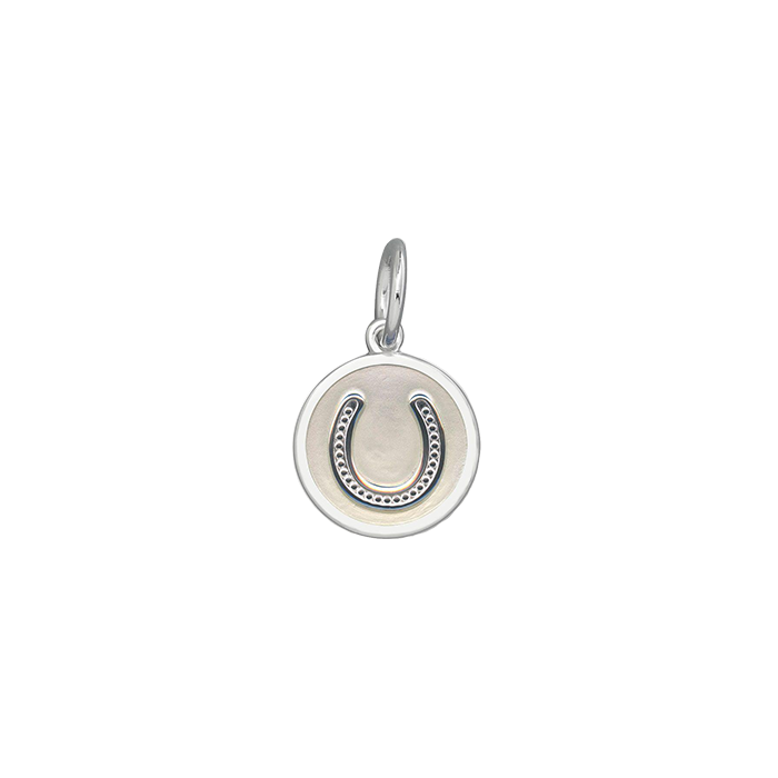 LOLA & Company Jewelry Horseshoe Pendant Silver in Ivory