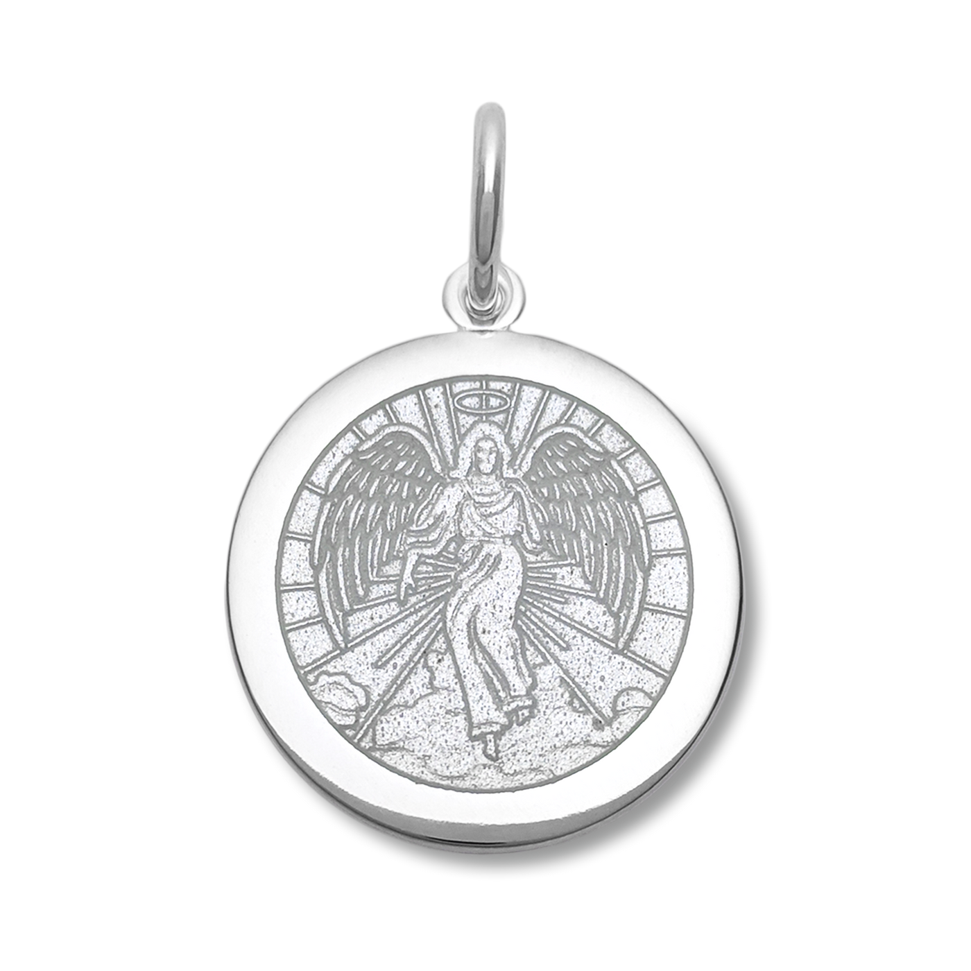 Lola & Company Jewelry Angel Pendant Alpine White