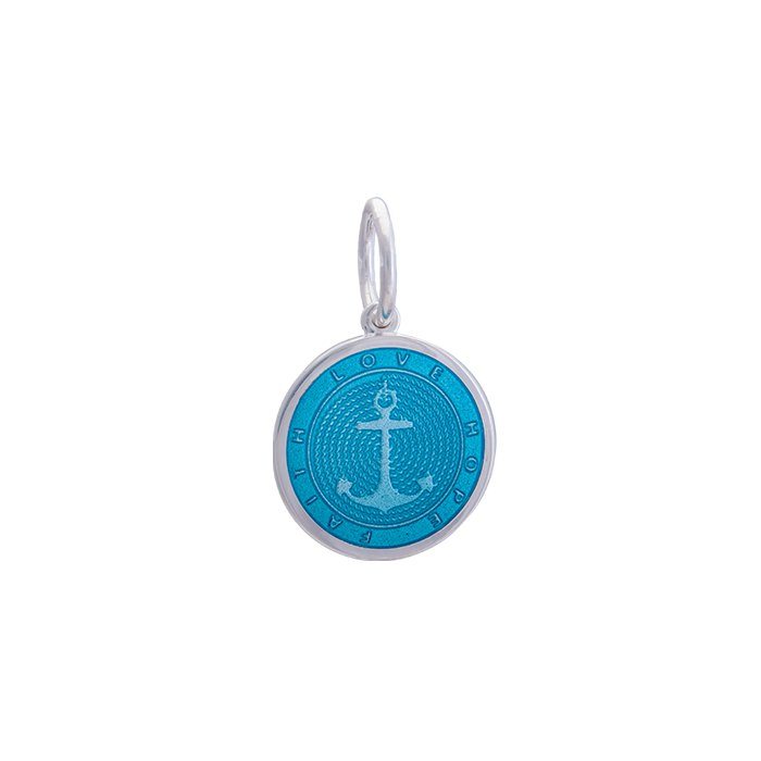 Lola & Company Jewelry Anchor Pendant Light Blue