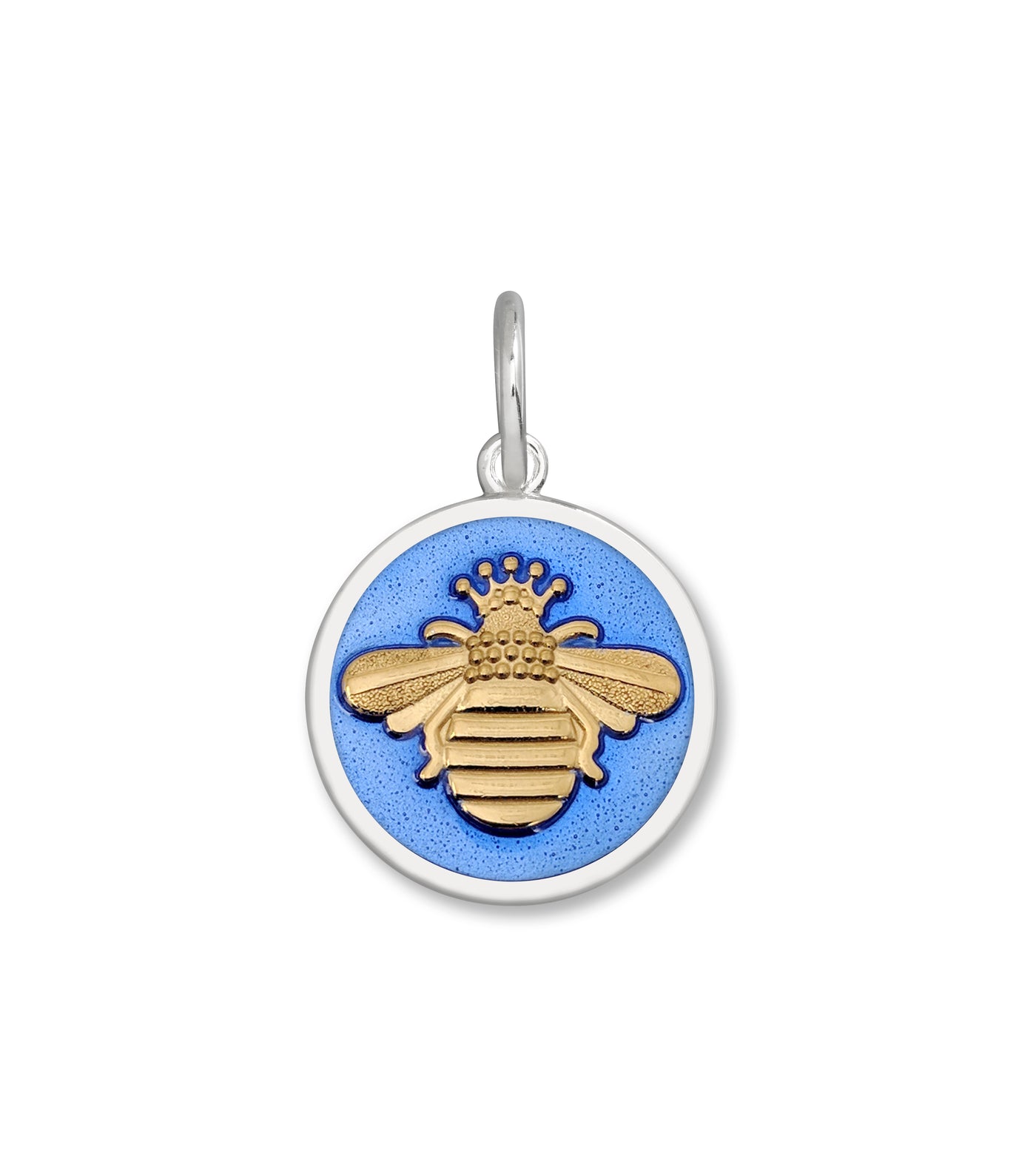 Lola & Company Jewelry Queen Bee Pendant Gold in Periwinkle