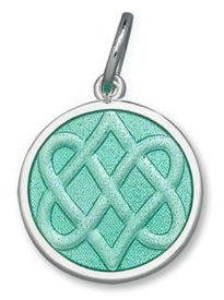 LOLA & Company Jewelry Celtic Knot Pendant Seafoam