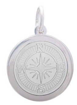 LOLA & Company Jewelry Compass Rose Pendant Alpine White