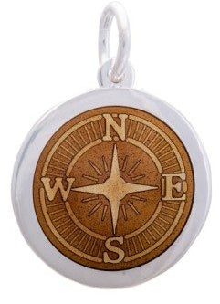 LOLA & Company Jewelry Compass Rose Pendant Bronze