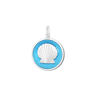 Lola & Company Jewelry Shell Pendant Light Blue