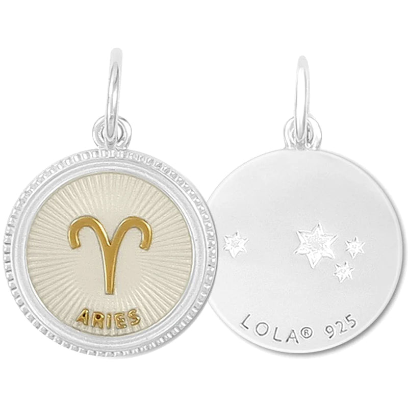 Zodiac Aries Gold Pendant
