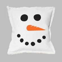 Snowman Face Pillow