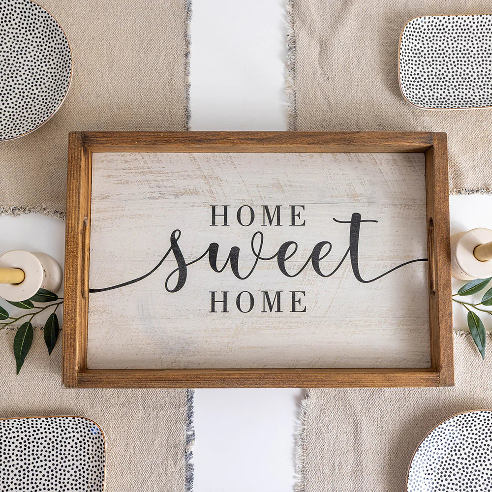 Home Sweet Home Wooden Serving Tray