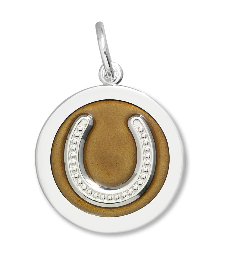 LOLA & Company Jewelry Horseshoe Pendant Silver in Bronze