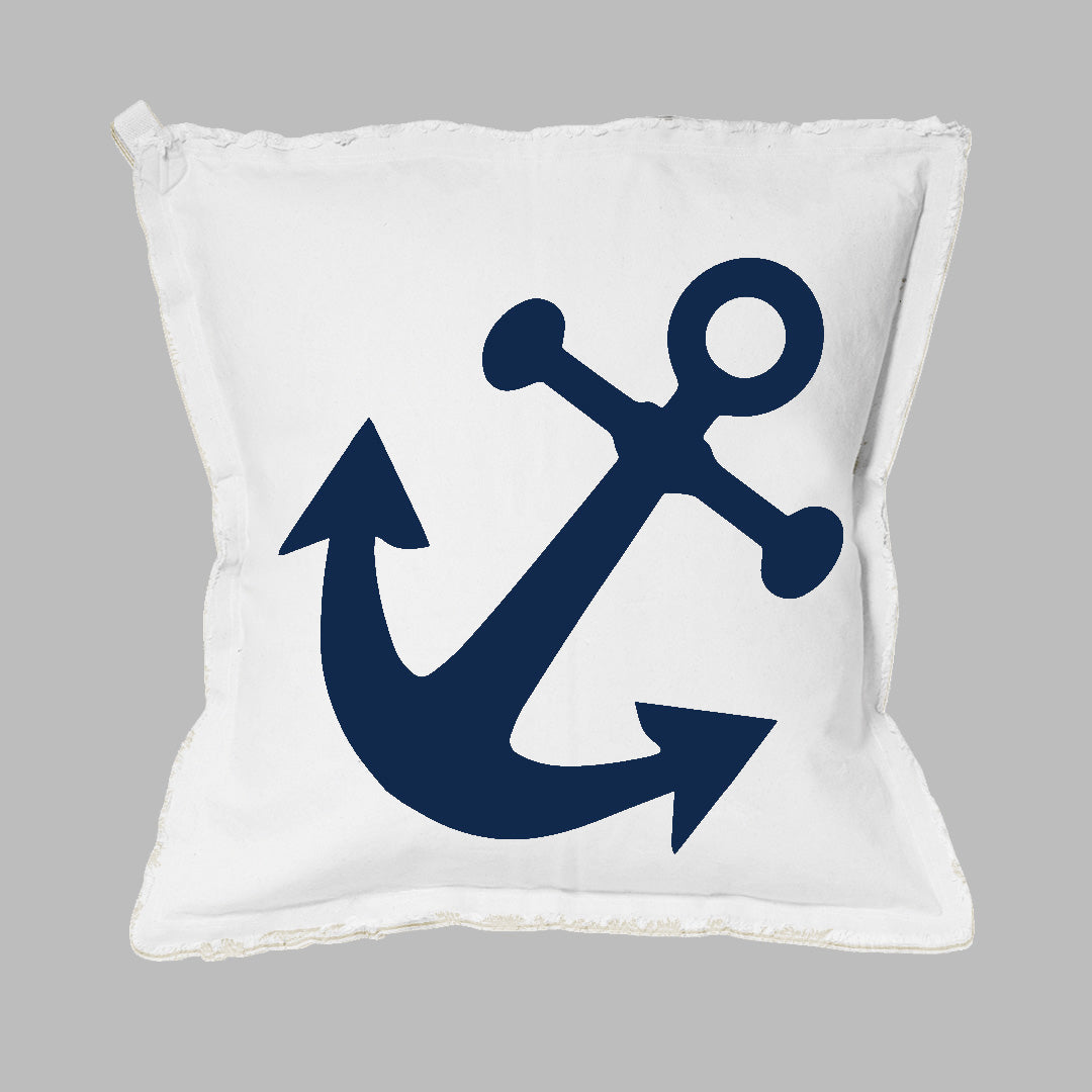 Coastal Anchor Pillow - NAVY