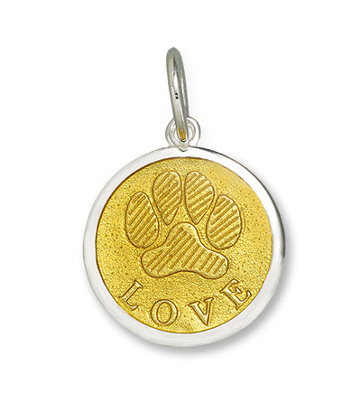 Lola & Company Jewelry Paw Print Pendant Gold SM