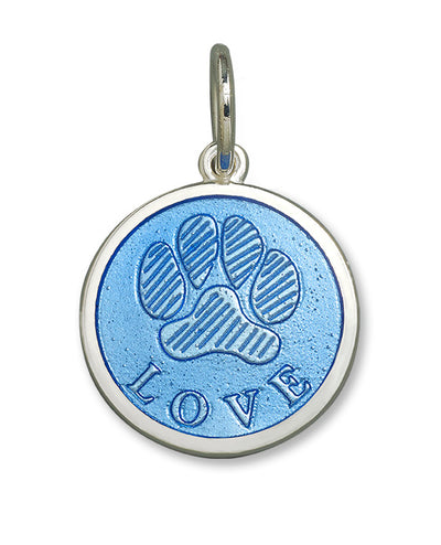 Lola & Company Jewelry Paw Print Pendant Periwinkle SM