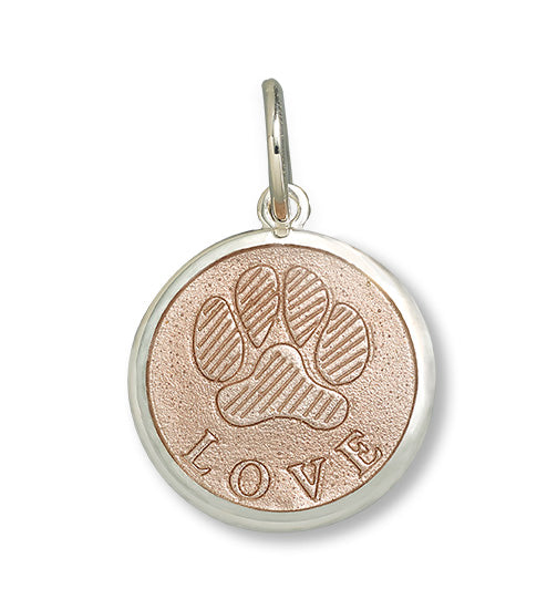 Lola & Company Jewelry Paw Print Pendant Pink SM