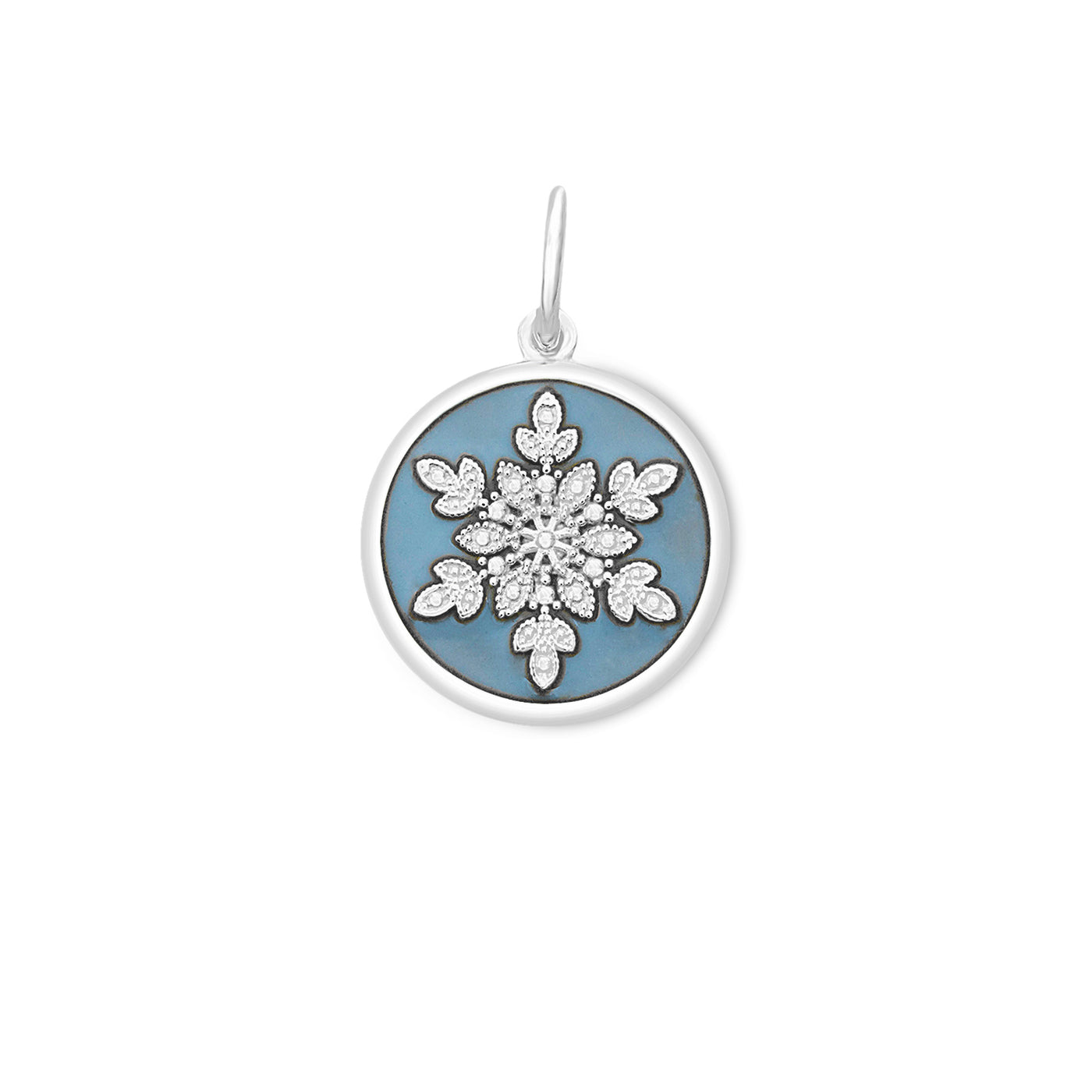Lola & Company Jewelry Snowflake Pendant Pale Blue